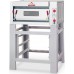 Forno Pizzeria 4 Pizze a 1 Camera Elettrico, Piano in Refrattario con Frontale Inox